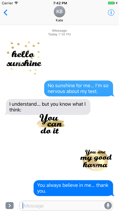 Screenshot #1 pour Think Positive Stickers