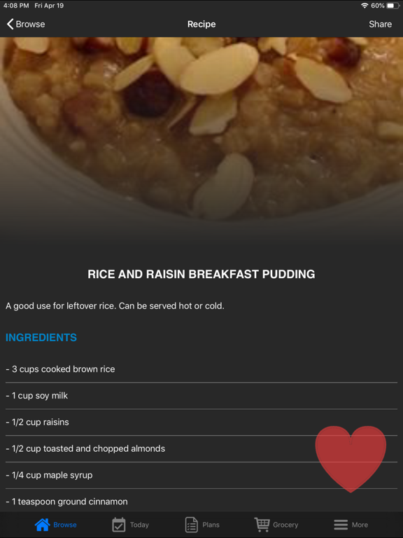 Vegan Recipes: Meals & More iPad screenshot 5 - Food & Drink app