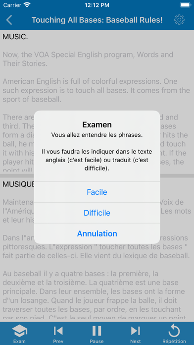 Screenshot #3 pour L’anglais Compréhension orale