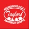 Taylo's Pizza restaurant app has many different functions