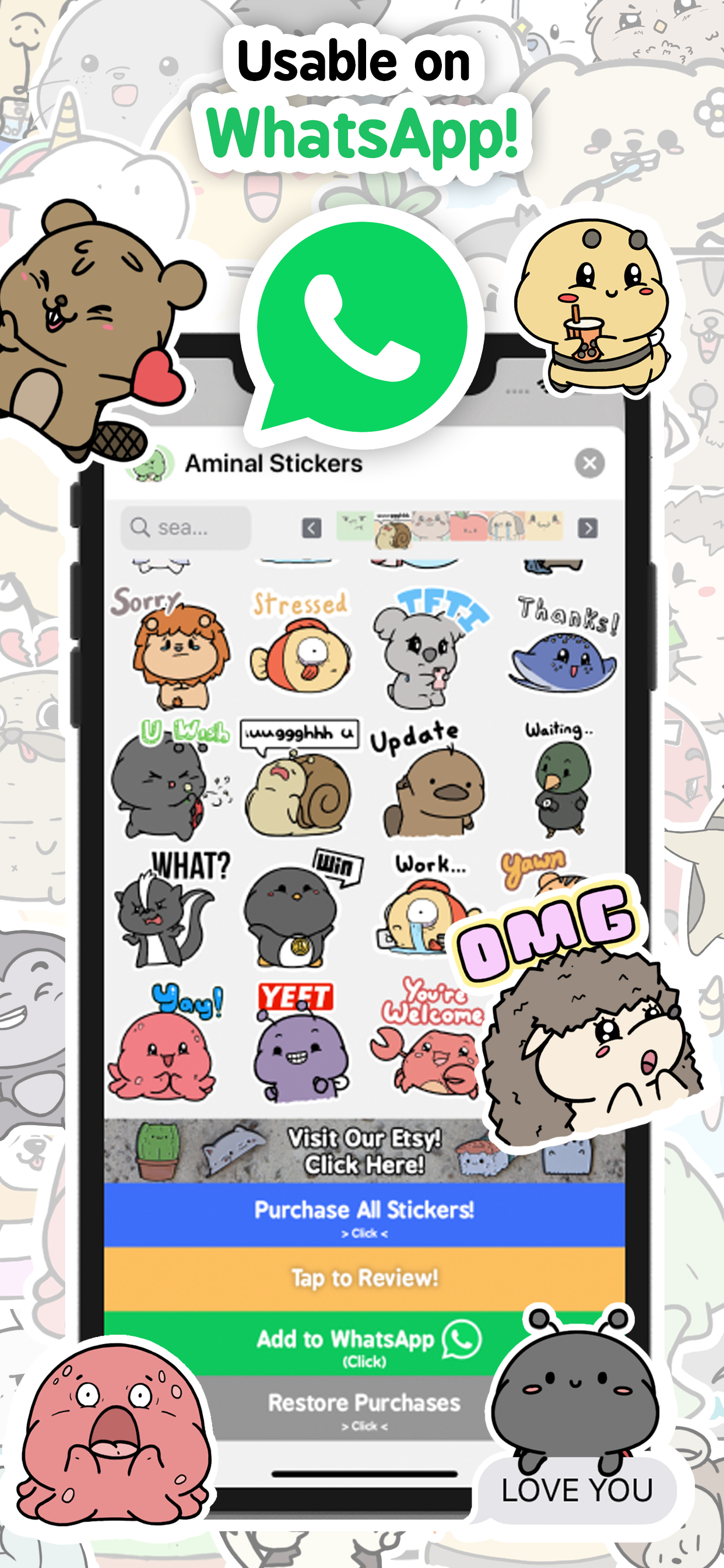 Aminal Stickers