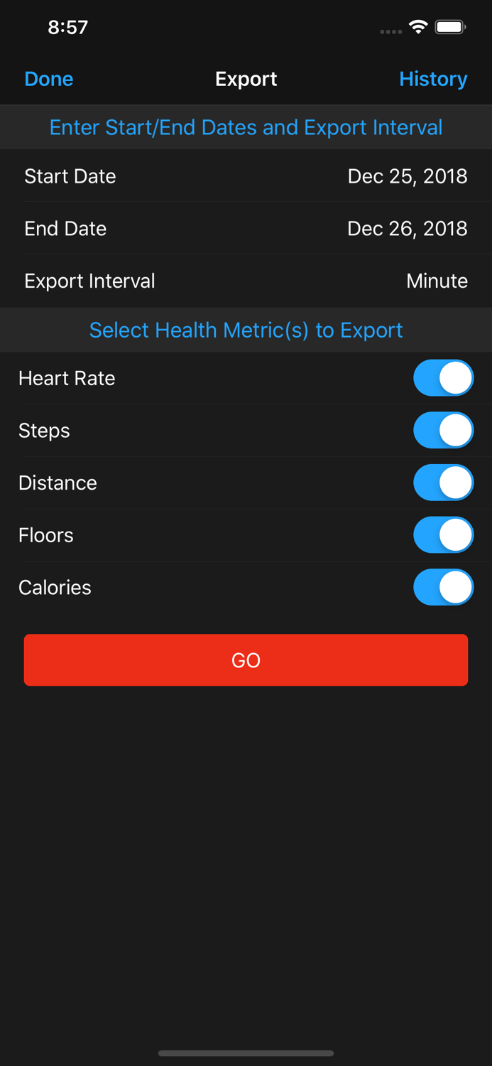 GO HeartRate Pedometer Fitness