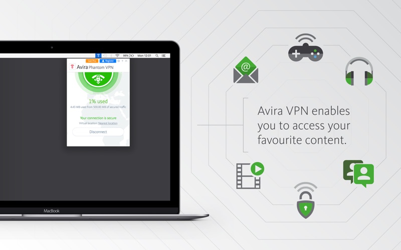 Screenshot #1 pour Avira Phantom VPN & WiFi Proxy