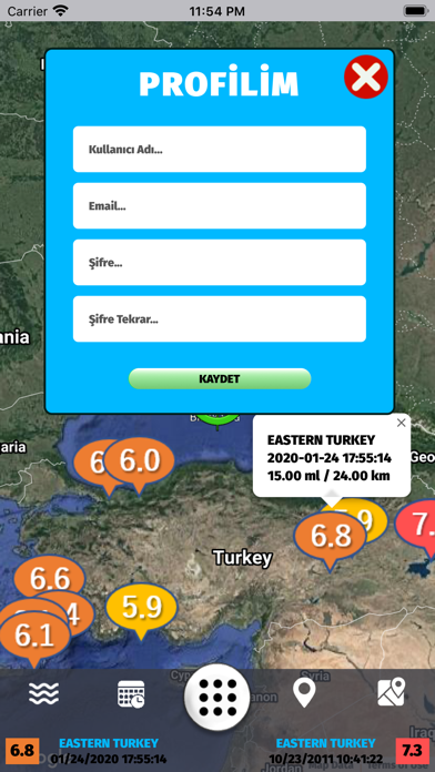 Deprem İzleme Screenshot