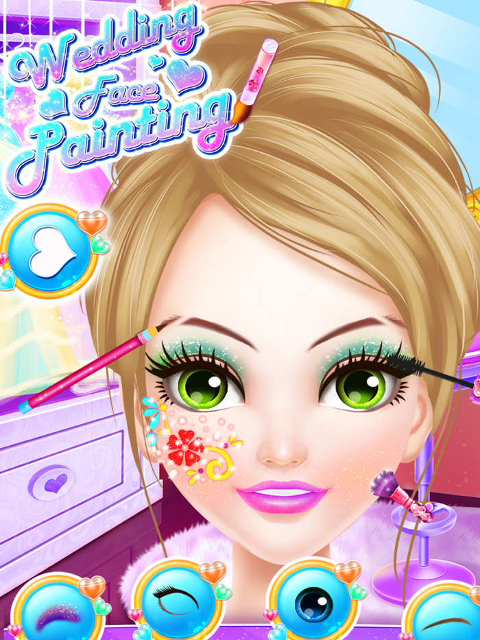 Wedding Face Painting Makeup