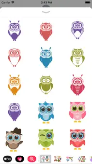 Owl Sticker Collection iphone bilder 2