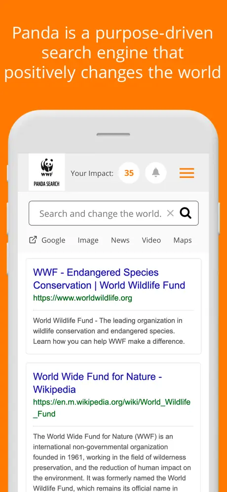 WWF Panda Search