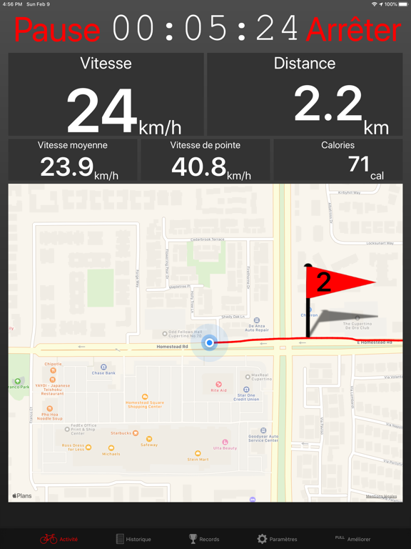 Screenshot #4 pour Fitmeter Bike Basic - GPS vélo