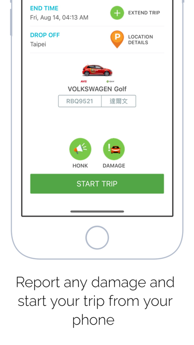 Zipcar Taiwan Screenshot