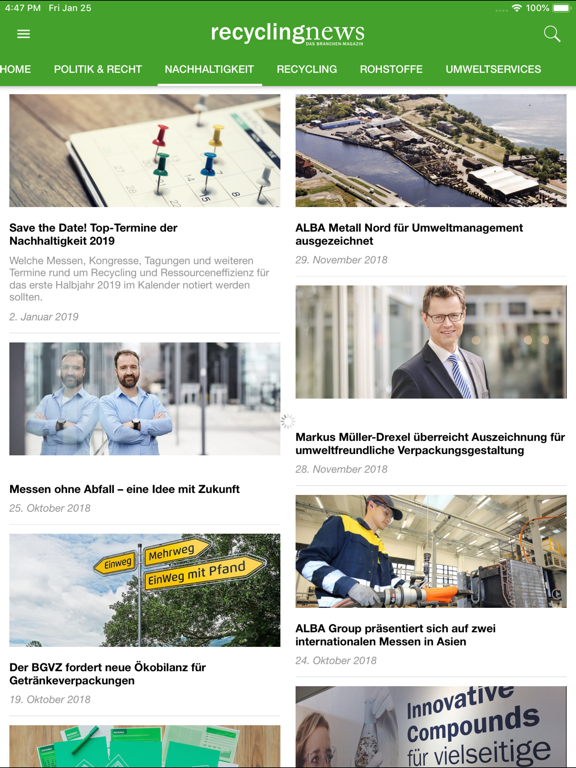 Screenshot #6 pour recyclingnews