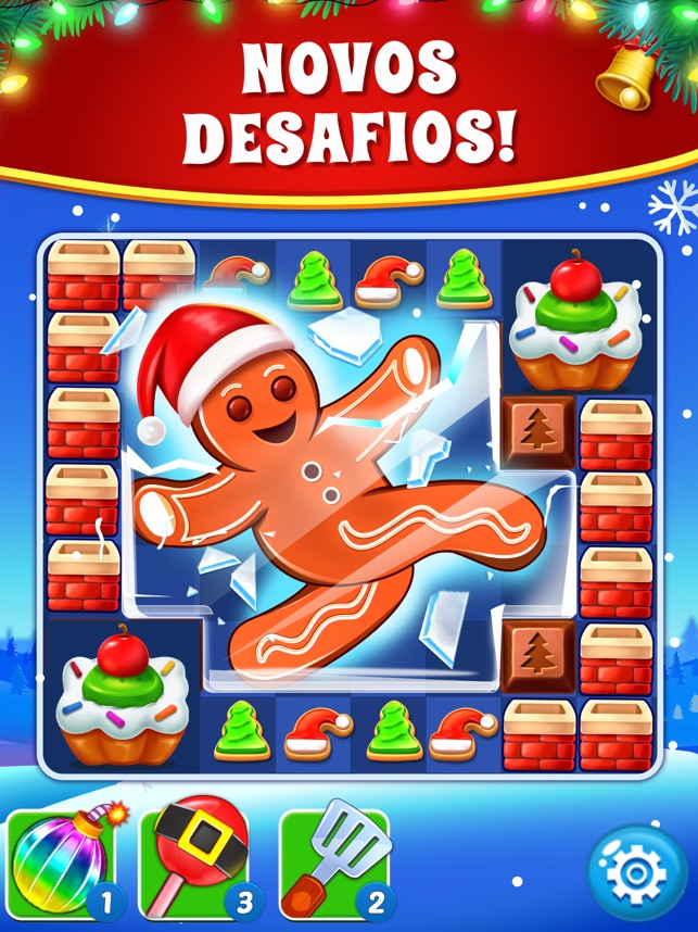 Biscoito de Natal: Combinar 3 – Apps no Google Play