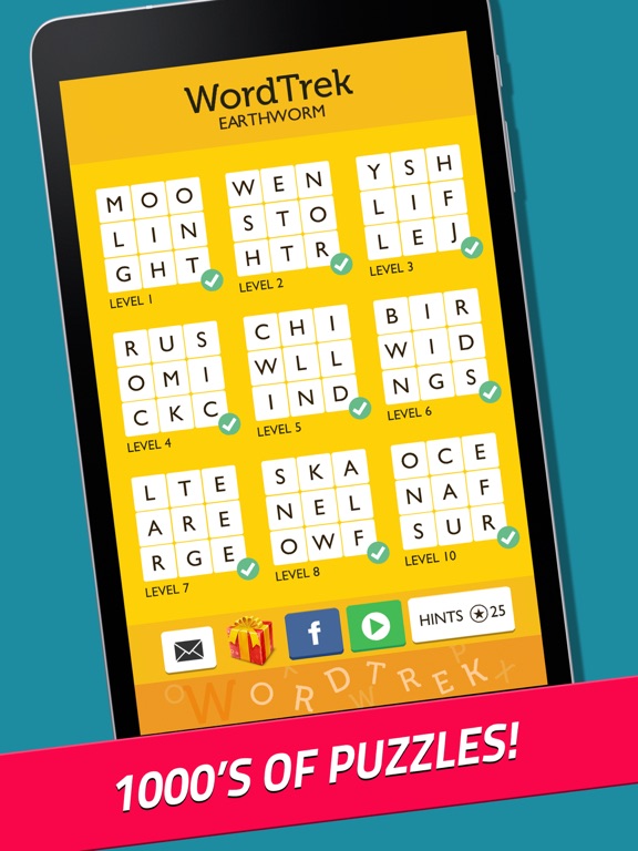 Word Trek - Word Block Puzzlesのおすすめ画像5