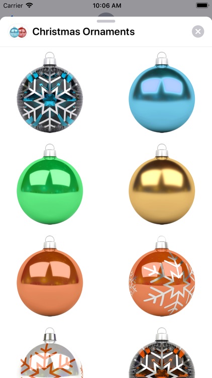 Christmas Ornaments Stickers