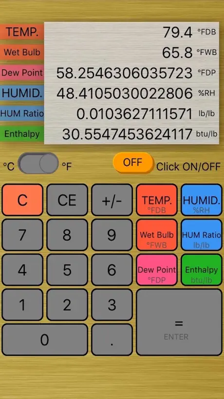Calculator of Air