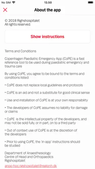 Скриншот CoPE Paediatric Emergency на iPhone 4