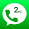 Get a second phone number, for business and private calls & texting
