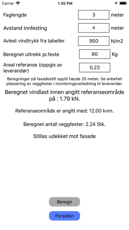 Stillas Del 2 Vindlast