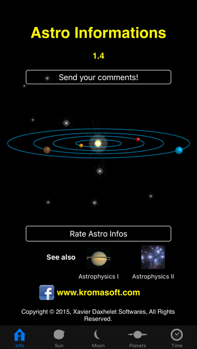 Astro Informations Screenshot