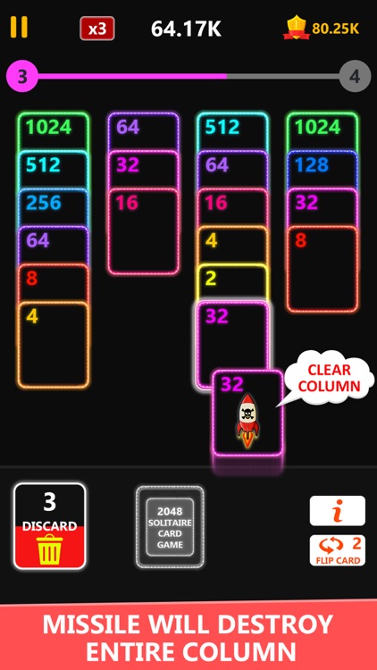 2048 Solitaire Card Game