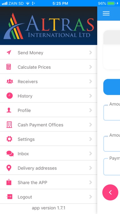 Altras Money Transfer By Altras International Uk - altras money transfer screenshot 1