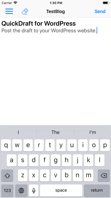 Screenshot #1 pour QuickDraft for WordPress
