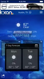 kxan weather iphone screenshot 1