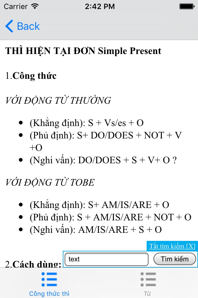 Công Thức Tiếng Anh screenshot 3