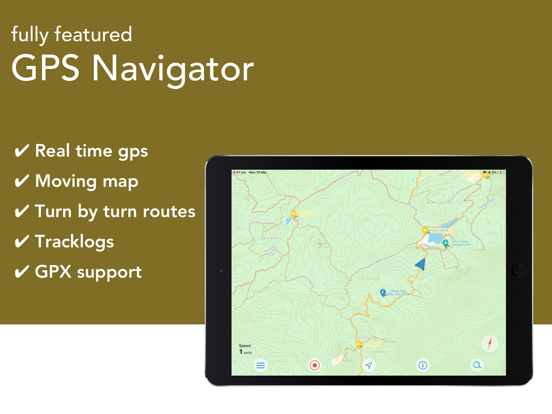 Billy Goat Offroad iPad screenshot 6 - Navigation app