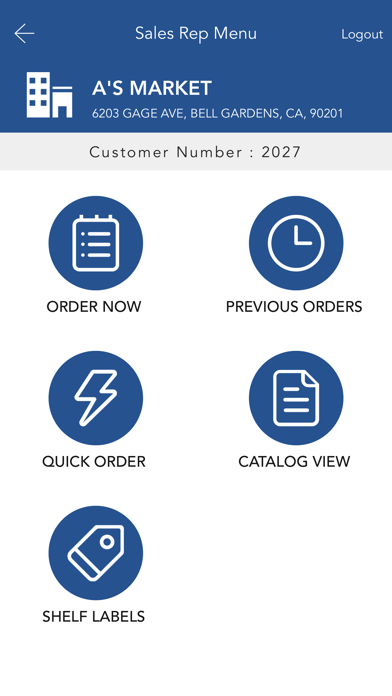 National Sales Screenshot