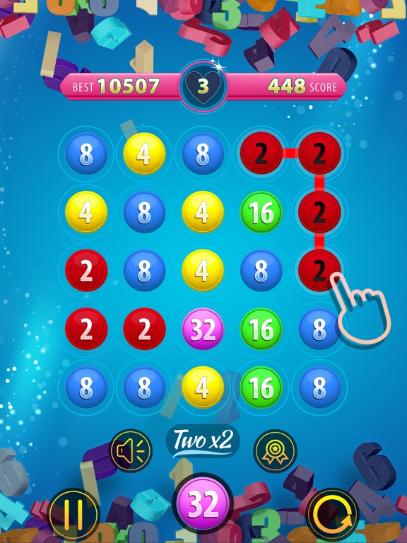 Two For 2: match the numbers! iPad screenshot