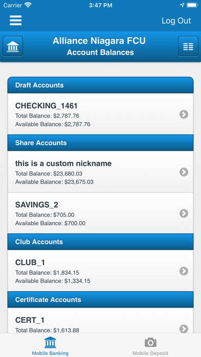 Alliance Niagara FCU Screenshot