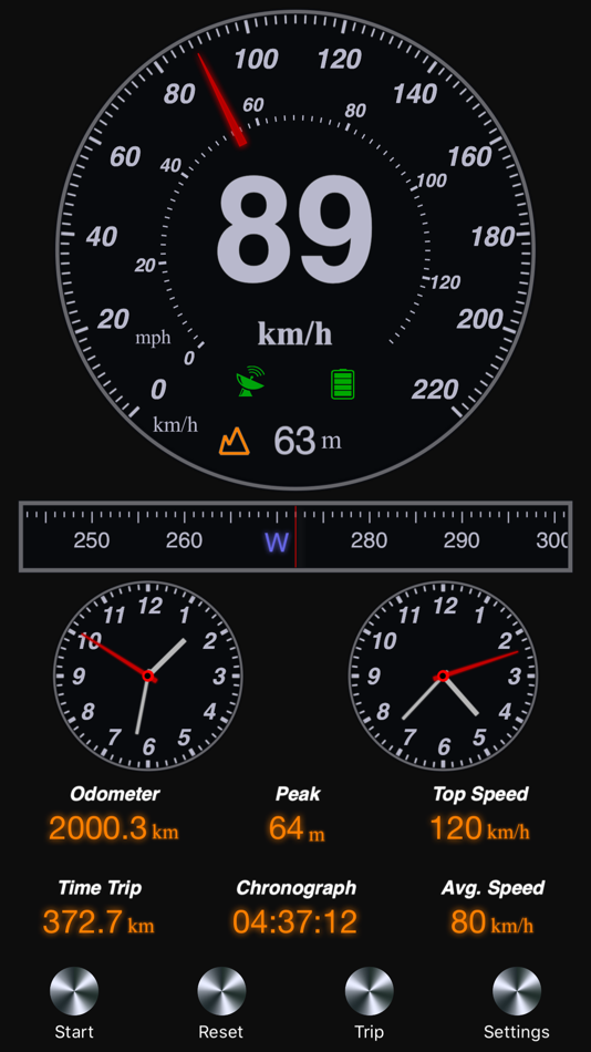 #7. GPS Speedometer and Altimeter (iOS) 게시자: 晓溪 张