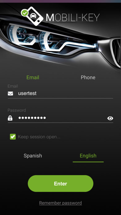 Screenshot #1 pour Mobilikey