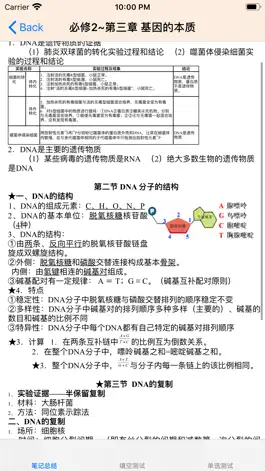 Game screenshot 高中生物总结大全 hack