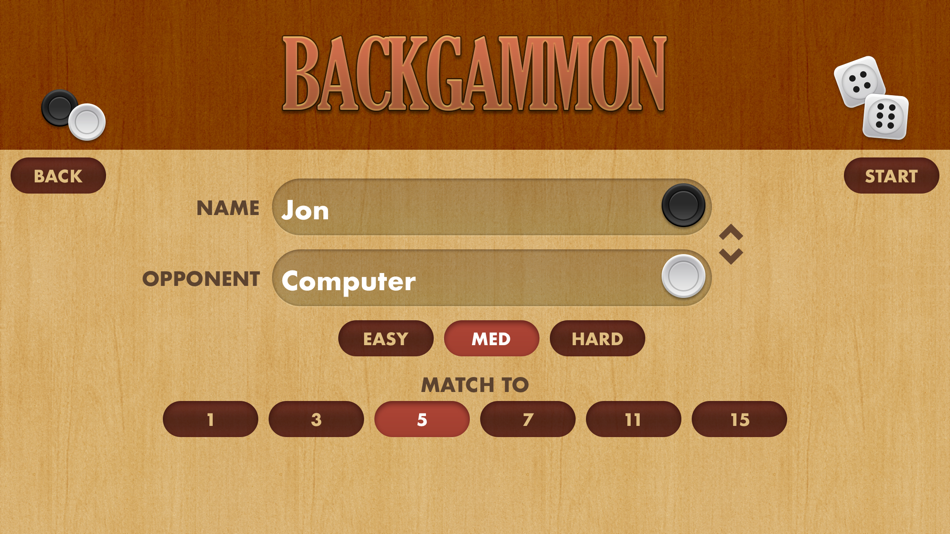 #5. Backgammon ∙ (iOS) By: Optime Software LLC
