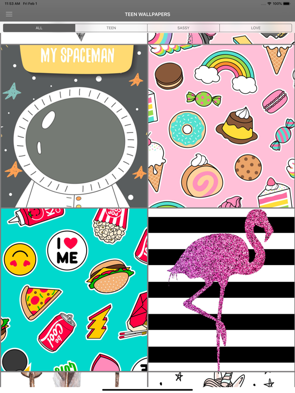 Teen Wallpapers & Backgrounds iPad screenshot