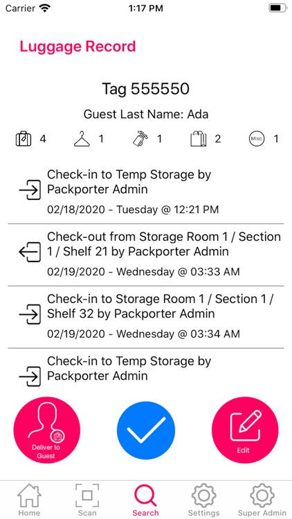 PackPorter Luggage Manager