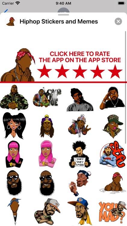 Hip Hop Stickers and Memes
