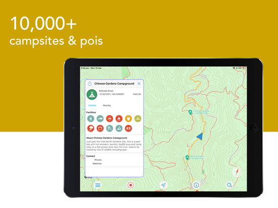 Billy Goat Offroad iPad screenshot 5 - Navigation app