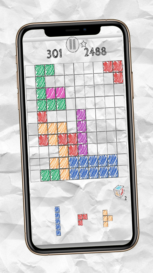 #1. Paper Blocks Puzzle (iOS) 由: Sascha Beckmann