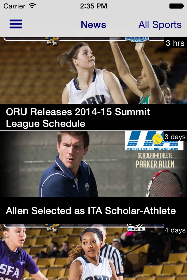 ORU Athletics screenshot 3