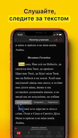 Скриншот Молитвы! на iPhone 2