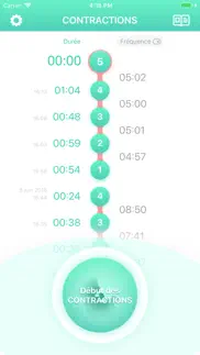 contractions de grossesse iPhone Captures Décran 3