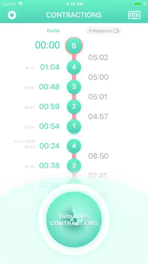 Capture d'écran de Contractions De Grossesse sur iPhone 3