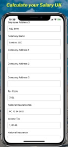 UK Paystub Maker Calculator screenshot #3 for iPhone
