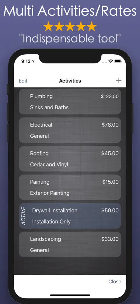 Timesheet Work & Hours Tracker