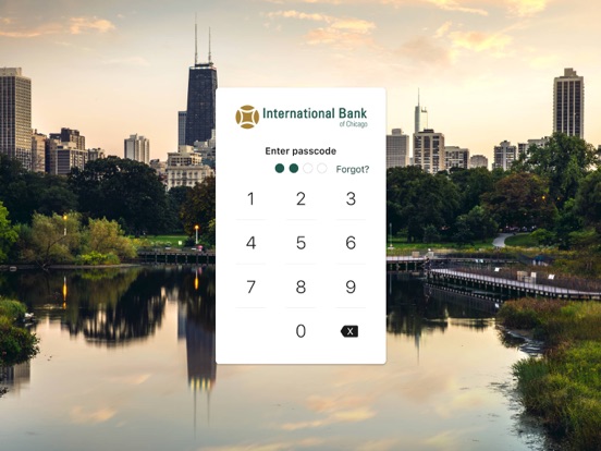 Int'l Bank of Chicago iPad screenshot 1 - Finance app