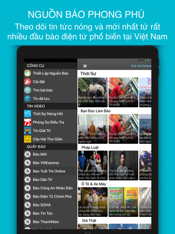 BÁO ONLINE FULL: Tin Tức Mớiのおすすめ画像1