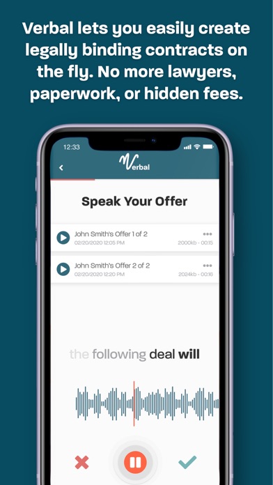 Screenshot #1 pour Verbal: Easy Oral Contracts