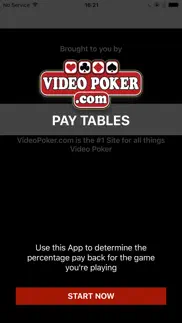 video poker pay tables iphone screenshot 1